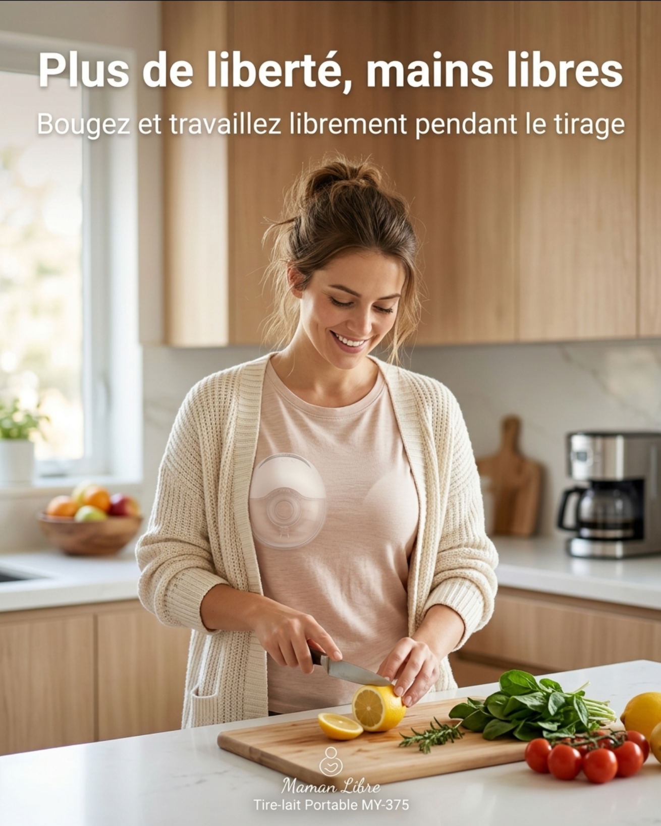 BabyHug Flow™ – Tire-lait portable mains libres