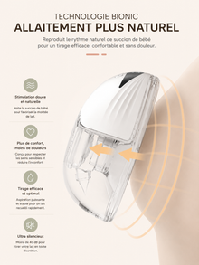 BabyHug Flow™ – Tire-lait portable mains libres