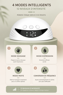 BabyHug Flow™ – Tire-lait portable mains libres